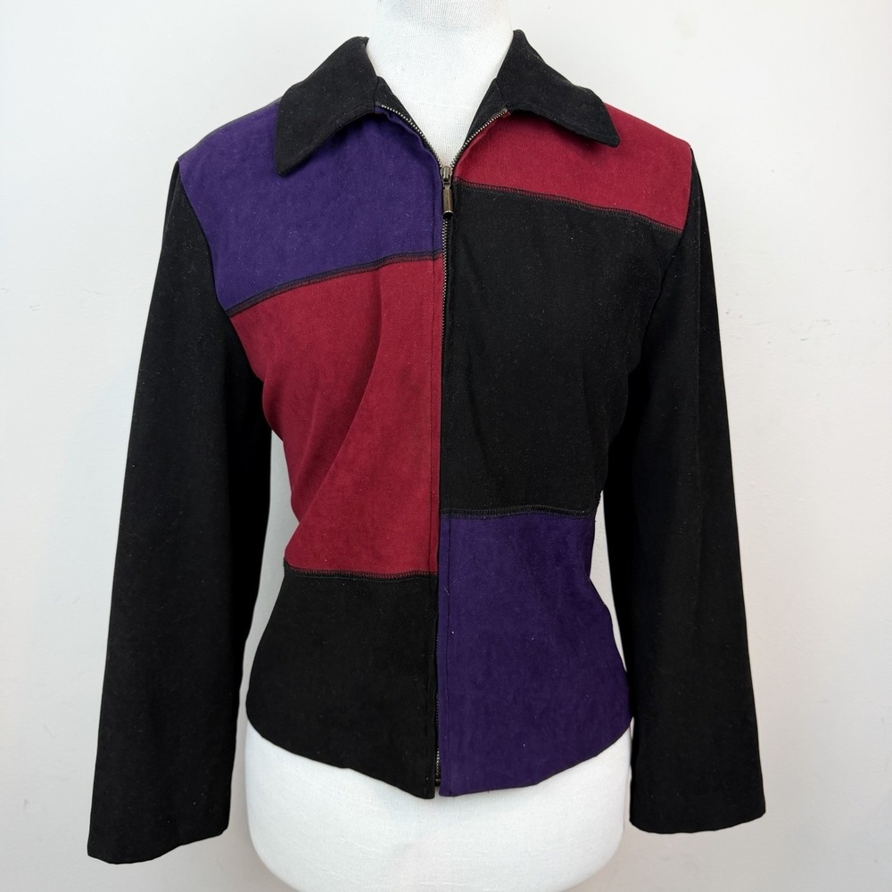 Briggs Vintage Retro 80s Color Block Jacket